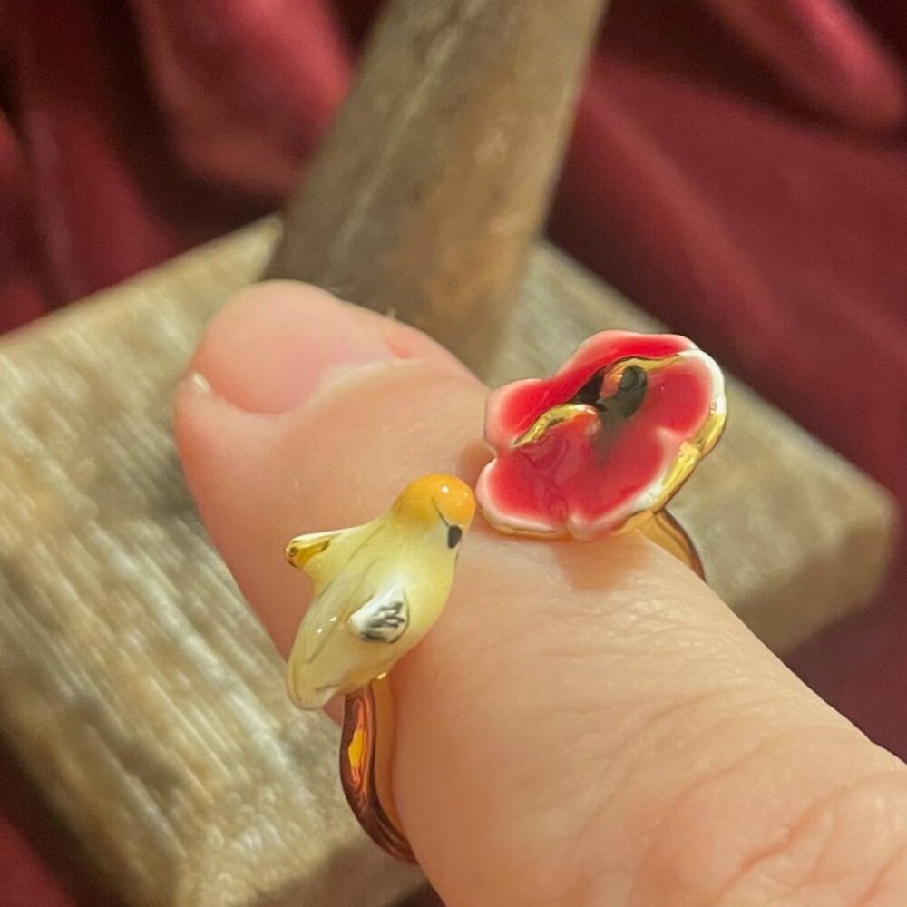 Bird and Flower Ring OS